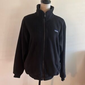 Patagonia vintage Zip Up Fleece black size 14.  Excellent condition.